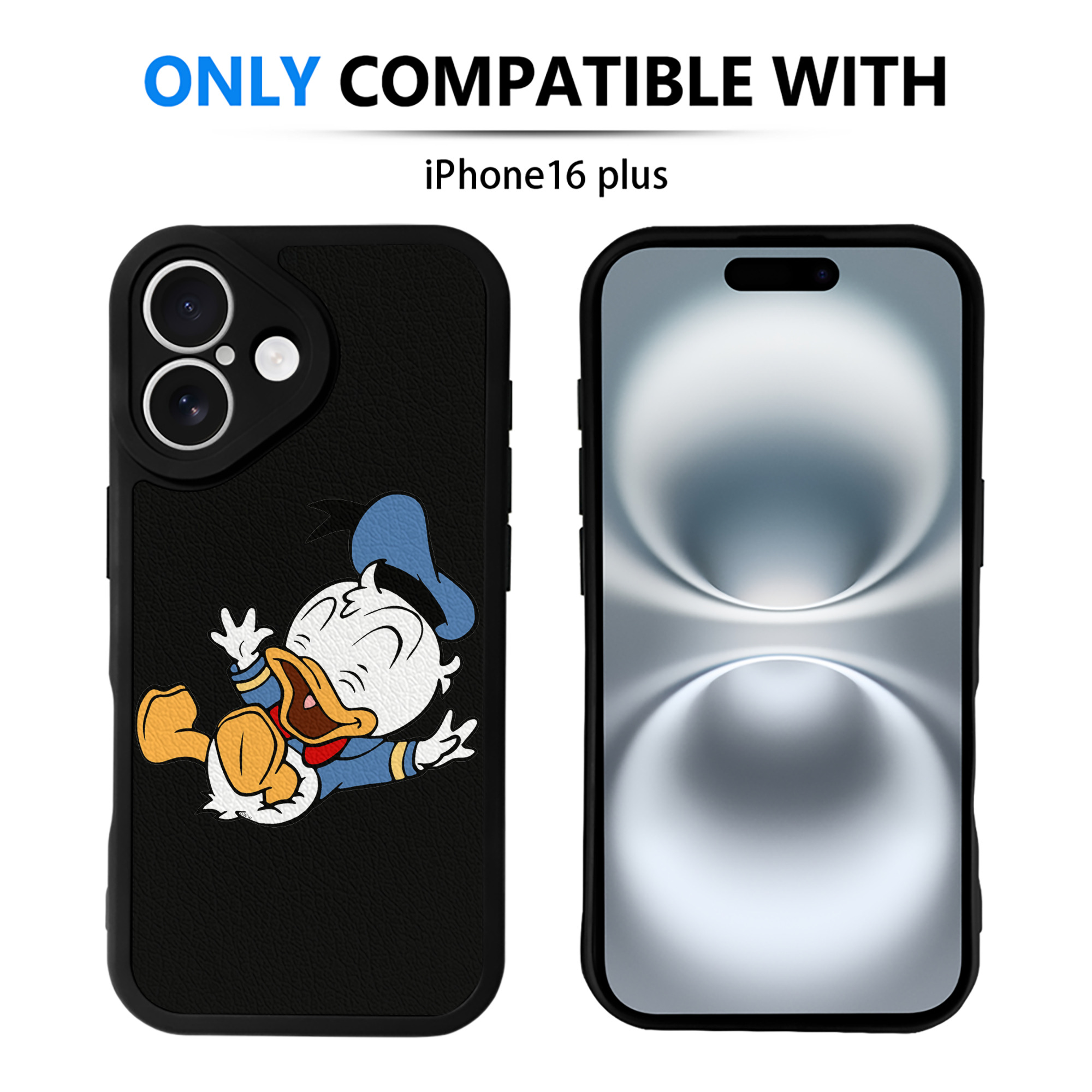 （画像用） ミッキーマウス Mickey Mouse 【iPhone 16シリーズ対応】シリコンスマホケース（レザー調） 材質：シリコン
